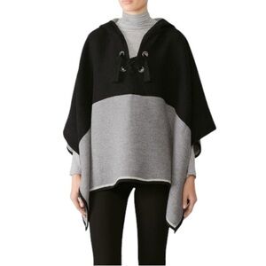 ba&sh Two-Tone Hooded Cape